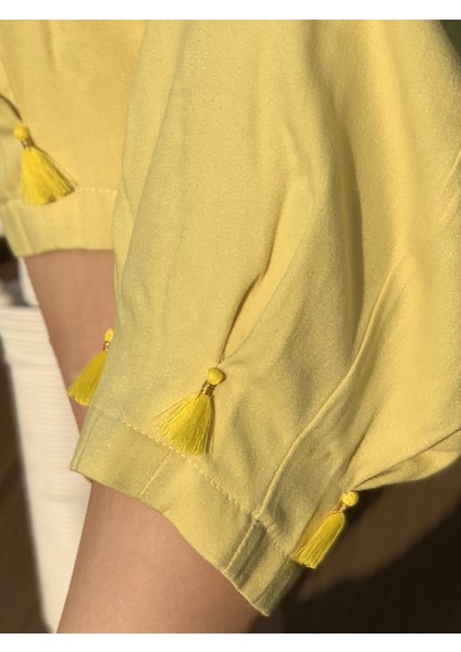 Neon Sarı Yeşil Yazlık Pantolon PNT03