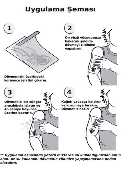 Kuru Kafalar Geçici Dövme