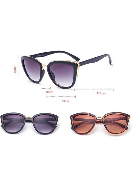 Cat Eye UV400 Güneş Gözlüğü Kahverengi (Yurt Dışından) fiyatları