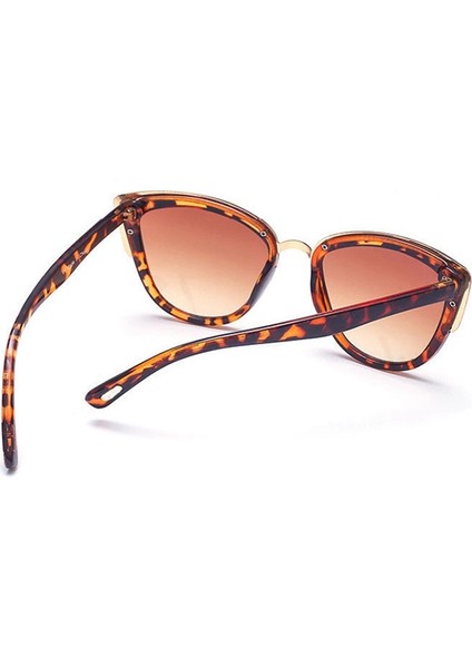Cat Eye UV400 Güneş Gözlüğü Kahverengi (Yurt Dışından) fırsatları