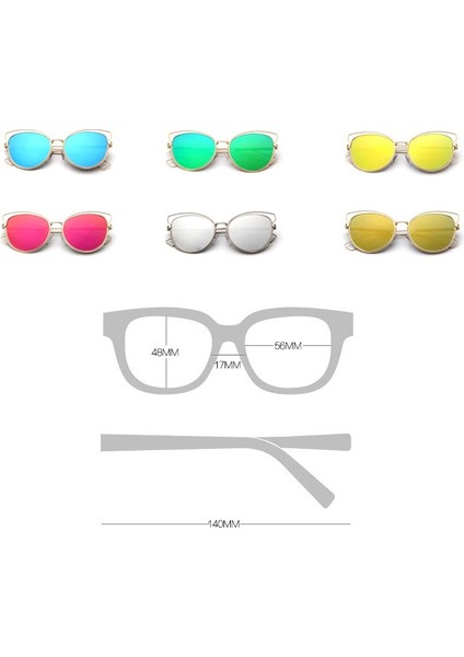 Metal Çerçeve Kedi Göz Güneş Gözlüğü Style1 (Yurt Dışından) fiyatları