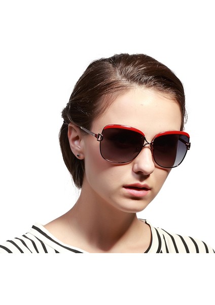 Hdcrafter E016 Uv Koruma Polarize Güneş Gözlüğü Kırmızı (Yurt Dışından)