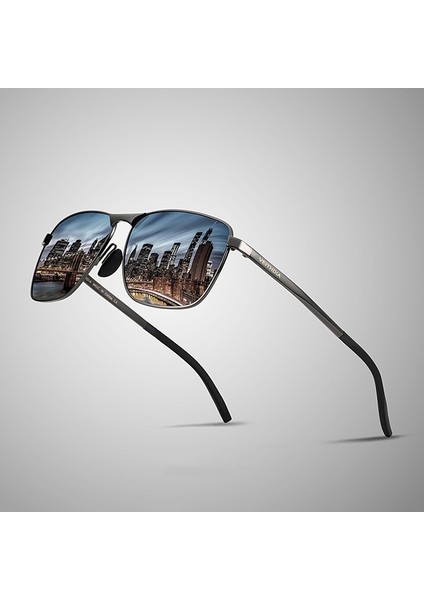 Vintage Square Güneş Gözlüğü Gri+Mavi (Yurt Dışından) modelleri