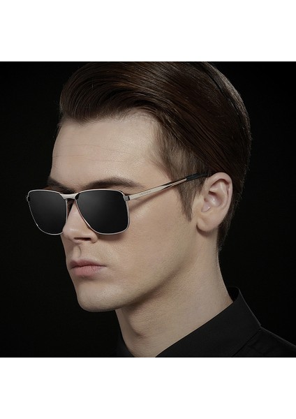 Vintage Square Güneş Gözlüğü Gri+Mavi (Yurt Dışından) fırsatları