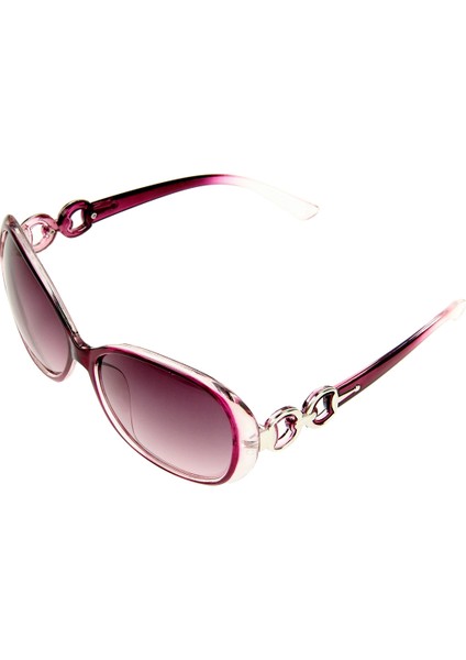 Retro UV400 Uv Koruma Pc Çerçevesi Ac Lens Mor Güneş Gözlüğü (Yurt Dışından)