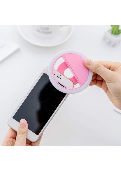 Selfie Işık Telefon Işığı Şarjlı 3 Kademeli LED Işık Ring Light