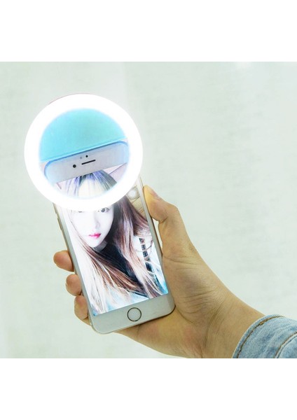 Selfie Işık Telefon Işığı Şarjlı 3 Kademeli LED Işık Ring Light