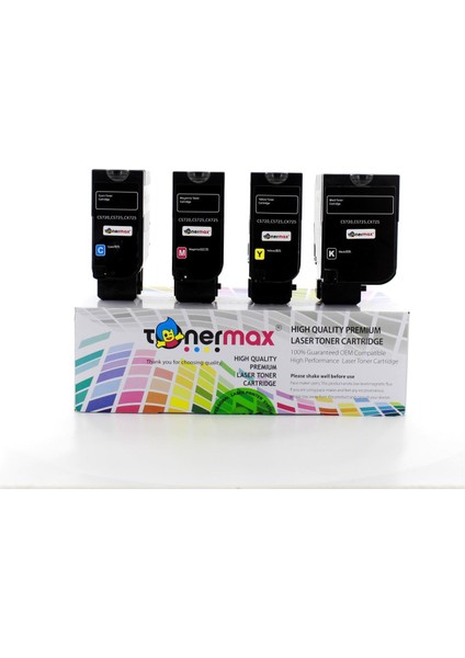 Lexmark CS720 - CS725 Muadil Toner Takım - Yüksek Kapasiteli