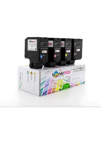 Lexmark CS720 - CS725 Muadil Toner Takım - Yüksek Kapasiteli