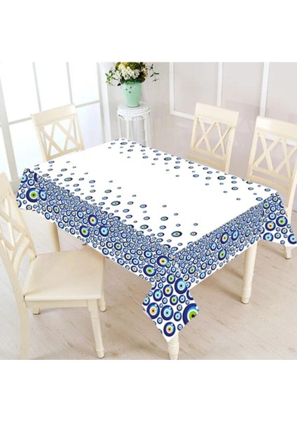 Nazar Boncuğu Masa Örtüsü 140X260 cm