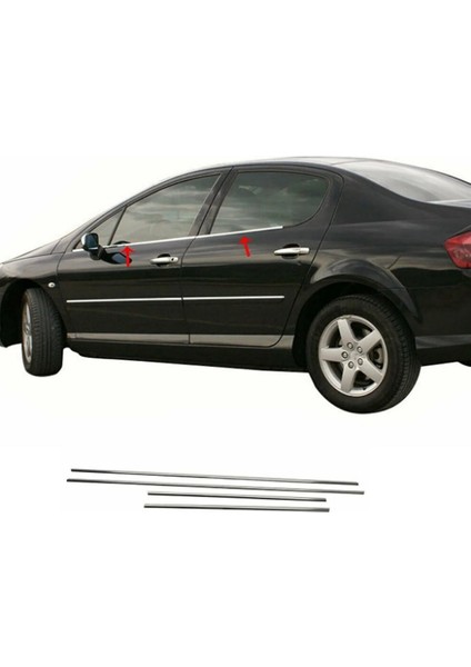 Peugeot 407 Cam Çıtası 4 Parça 2004-2010