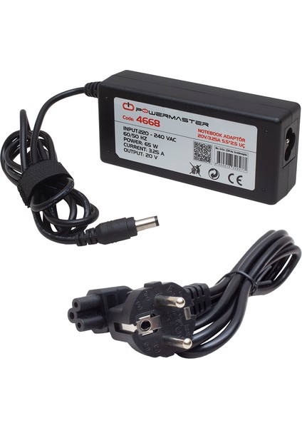 20 VOLT - 3.25 AMPER 5.5*2.5 AMPER IBM NOTEBOOK ADAPTÖR