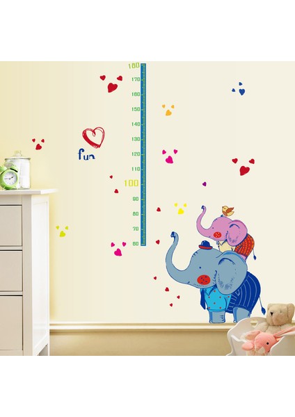 Sevimli Filler Çocuk ve Bebek Odası Duvar Dekorasyonu Boy Ölçer Duvar Sticker modelleri