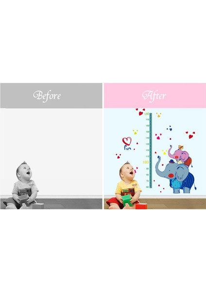 Sevimli Filler Çocuk ve Bebek Odası Duvar Dekorasyonu Boy Ölçer Duvar Sticker indirimleri