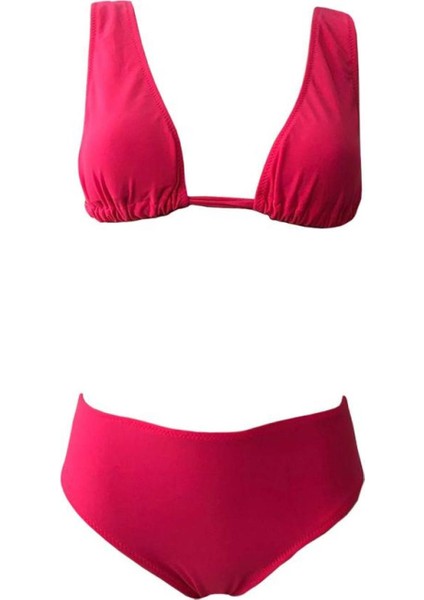 Anet Derin V Üçgen Bikini Neon Flamingo Pembesi