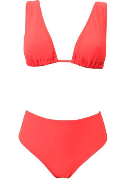 Anet Derin V Üçgen Bikini Neon Pembe