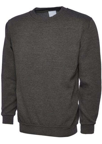 Pamuklu Uzun Kollu Sweat, Hemşire Sweat - Unisex,gri