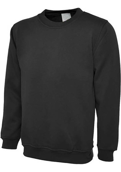 Pamuklu Uzun Kollu Sweat, Hemşire Sweat - Unisex,siyah