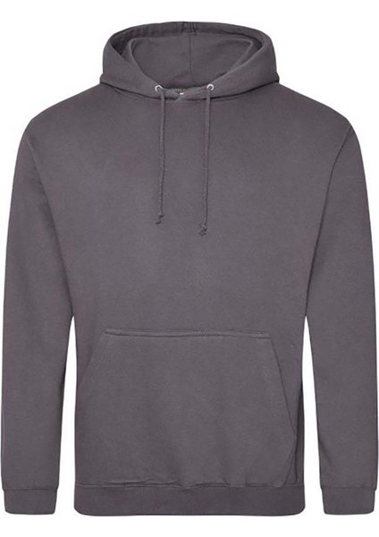 Pamuklu Kapüşonlu Sweat, Hemşire Sweat - Unisex,gri