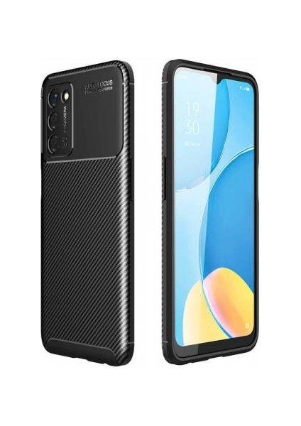 Oppo A55 5g Karbon Görünüm Negro Silikon Kılıf