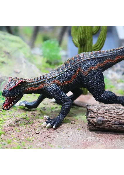 26CM Zalim Raptor Dinozor Oyuncak Plastik Hayvan Süsleme (Yurt Dışından)