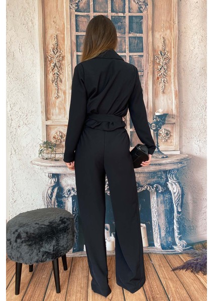 Kadın Bağlamalı Mini Siyah Ceket modelleri