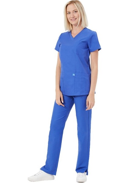 Saks Mavi Medikal Üniforma Takım