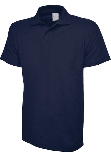 Pamuklu Polo Tişört, Hemşire Tişörtü - Unisex, Lacivert