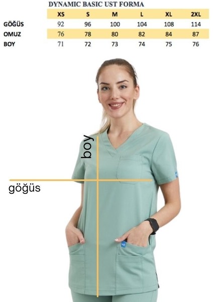 Doktor, Hemşire Forması Üst– Kadın, Pembe