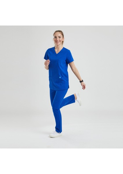 Doktor, Hemşire Forması Üst– Kadın, Royal Mavi fiyatları