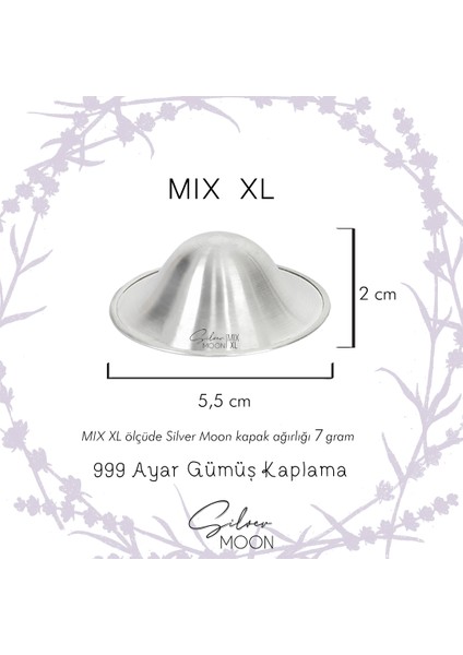 999 Mix Xl Göğüs Ucu Koruyucu Kapak 999 Ayar Gümüş Kaplama modelleri
