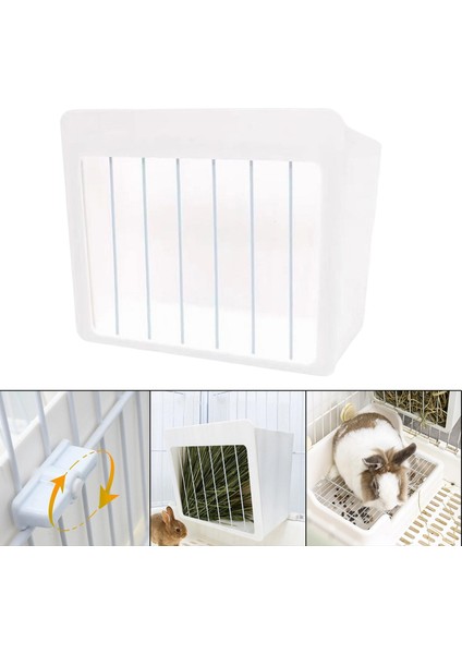 Plastik Saman Besleyici Asma Yönerleme Saman Rafı Tavşan Kemirgenler Için Chinchillas Demir Mesh (Yurt Dışından) fırsatları