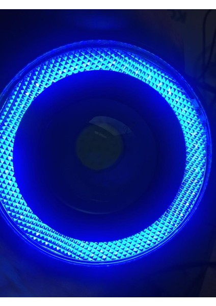 89 mm Buz Mavi Ice Blue Mercekli Angel LED Halkalı Sis Far Metal Gövde modelleri