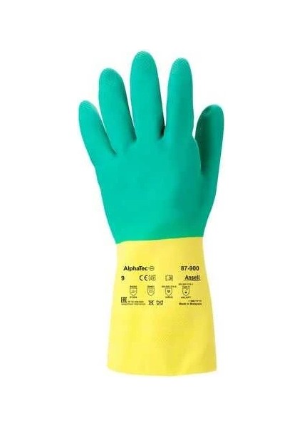 Alphatec 87-900 Ağır Kimyasal ve Deterjanlara Yüksek Dirençli Kimyasal İş Eldiveni