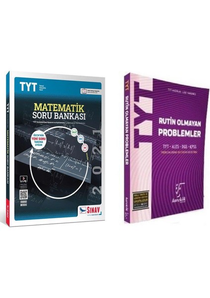 Rutin Olmayan Problemler - Sınav TYT Matematik Soru Bankası 2 Kitap Set