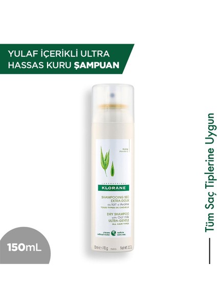 Yulaf Içerikli Ultra Hassas Kuru Şampuan 150 Ml