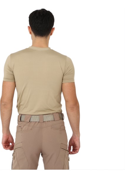 Asker Kolisi Bej Microfiber Askeri Combat Mikro Tişört