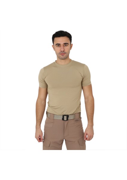 Asker Kolisi Bej Microfiber Askeri Combat Mikro Tişört