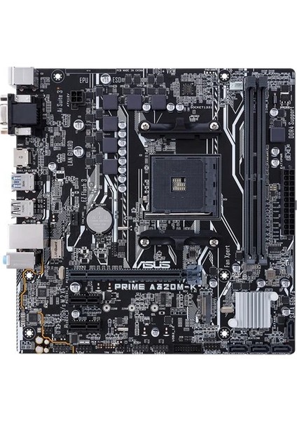 Prime A320M-K Ddr4 3200MHZ S+Glan Usb3 Am4