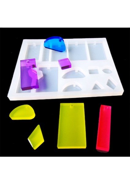 Kolye ve Küpe Çoklu Reçine Epoksi Kalıbı -Kod:217 modelleri