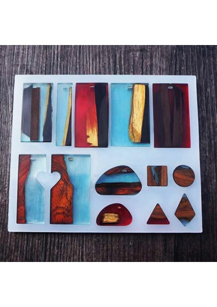 Kolye ve Küpe Çoklu Reçine Epoksi Kalıbı -Kod:217 fırsatları