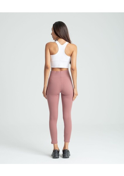İncebelli Kaşkorsel Model Pudra Renk Fitilli Tayt modelleri