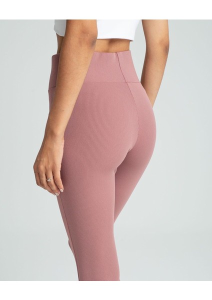 İncebelli Kaşkorsel Model Pudra Renk Fitilli Tayt fırsatları