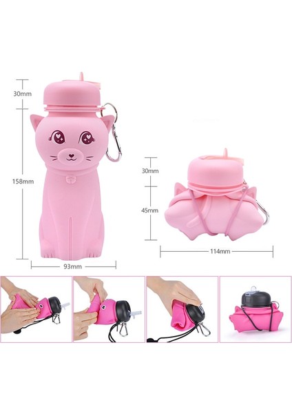 Açık Trav Silikon Su Şişesi, Keden Kırmızı (Yurt Dışından) fiyatları