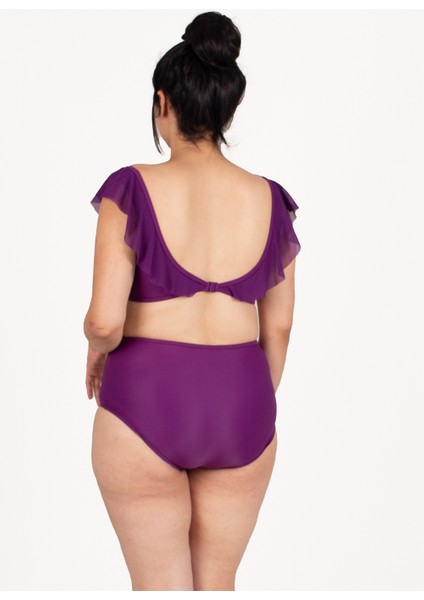 Kadın Giyim Volanlı Tüllü Bikini Renkli BK5029