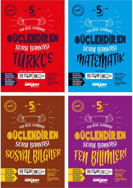 5.Sınıf 4'lü Güçlendiren Soru Bankası Seti (Türkçe + Matematik )