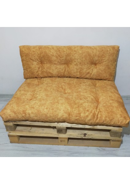 M. Moda Siyah Yer Minderi Ikili Takım 120X80CM /köşe/ Iç Mekan / Balkon / Palet Yer Minderi