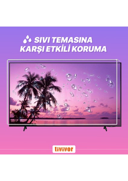 Sharp 50LE652V Tv Ekran Koruyucu / Ekran Koruma Paneli