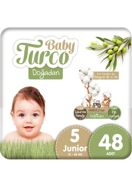 Baby Turco Doğadan 5 Numara Junıor 48 Adet