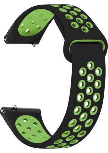 Haylou Rs3 LS04 Uyumlu Yumuşak Dokulu Nike Style Delikli Desenli Silikon Kordon Kayış